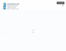 Tablet Screenshot of chancellor.net.au